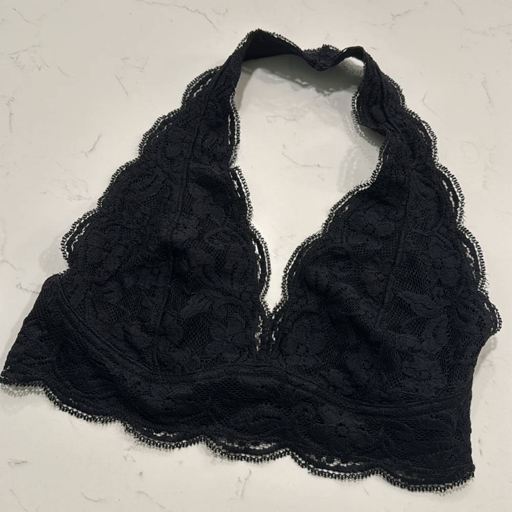 Pins and Needles Lace Black Bralette Size M